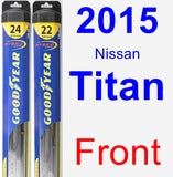 Front Wiper Blade Pack for 2015 Nissan Titan - Hybrid