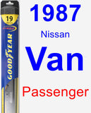 Passenger Wiper Blade for 1987 Nissan Van - Hybrid