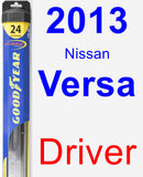 Driver Wiper Blade for 2013 Nissan Versa - Hybrid