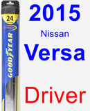 Driver Wiper Blade for 2015 Nissan Versa - Hybrid