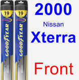 Front Wiper Blade Pack for 2000 Nissan Xterra - Hybrid