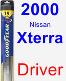 Driver Wiper Blade for 2000 Nissan Xterra - Hybrid