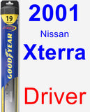 Driver Wiper Blade for 2001 Nissan Xterra - Hybrid