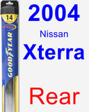 Rear Wiper Blade for 2004 Nissan Xterra - Hybrid