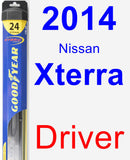 Driver Wiper Blade for 2014 Nissan Xterra - Hybrid