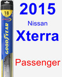 Passenger Wiper Blade for 2015 Nissan Xterra - Hybrid