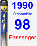 Passenger Wiper Blade for 1990 Oldsmobile 98 - Hybrid