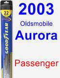 Passenger Wiper Blade for 2003 Oldsmobile Aurora - Hybrid