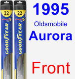 Front Wiper Blade Pack for 1995 Oldsmobile Aurora - Hybrid