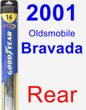 Rear Wiper Blade for 2001 Oldsmobile Bravada - Hybrid