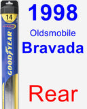 Rear Wiper Blade for 1998 Oldsmobile Bravada - Hybrid