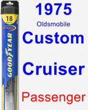 Passenger Wiper Blade for 1975 Oldsmobile Custom Cruiser - Hybrid