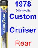 Rear Wiper Blade for 1978 Oldsmobile Custom Cruiser - Hybrid