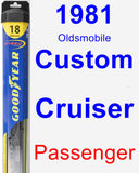 Passenger Wiper Blade for 1981 Oldsmobile Custom Cruiser - Hybrid