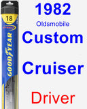 Driver Wiper Blade for 1982 Oldsmobile Custom Cruiser - Hybrid