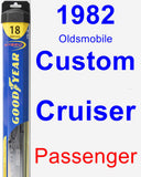 Passenger Wiper Blade for 1982 Oldsmobile Custom Cruiser - Hybrid