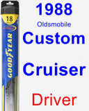 Driver Wiper Blade for 1988 Oldsmobile Custom Cruiser - Hybrid