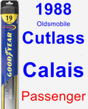 Passenger Wiper Blade for 1988 Oldsmobile Cutlass Calais - Hybrid