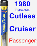 Passenger Wiper Blade for 1980 Oldsmobile Cutlass Cruiser - Hybrid