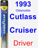 Driver Wiper Blade for 1993 Oldsmobile Cutlass Cruiser - Hybrid