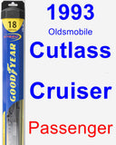 Passenger Wiper Blade for 1993 Oldsmobile Cutlass Cruiser - Hybrid