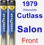 Front Wiper Blade Pack for 1979 Oldsmobile Cutlass Salon - Hybrid