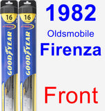 Front Wiper Blade Pack for 1982 Oldsmobile Firenza - Hybrid