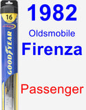 Passenger Wiper Blade for 1982 Oldsmobile Firenza - Hybrid