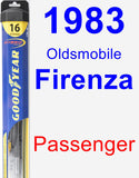 Passenger Wiper Blade for 1983 Oldsmobile Firenza - Hybrid