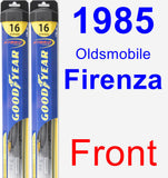 Front Wiper Blade Pack for 1985 Oldsmobile Firenza - Hybrid