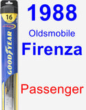 Passenger Wiper Blade for 1988 Oldsmobile Firenza - Hybrid