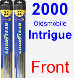 Front Wiper Blade Pack for 2000 Oldsmobile Intrigue - Hybrid