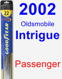 Passenger Wiper Blade for 2002 Oldsmobile Intrigue - Hybrid