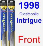 Front Wiper Blade Pack for 1998 Oldsmobile Intrigue - Hybrid