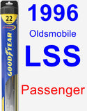 Passenger Wiper Blade for 1996 Oldsmobile LSS - Hybrid