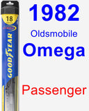 Passenger Wiper Blade for 1982 Oldsmobile Omega - Hybrid