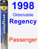 Passenger Wiper Blade for 1998 Oldsmobile Regency - Hybrid