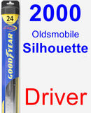 Driver Wiper Blade for 2000 Oldsmobile Silhouette - Hybrid