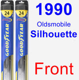 Front Wiper Blade Pack for 1990 Oldsmobile Silhouette - Hybrid