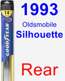 Rear Wiper Blade for 1993 Oldsmobile Silhouette - Hybrid