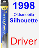 Driver Wiper Blade for 1998 Oldsmobile Silhouette - Hybrid