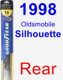 Rear Wiper Blade for 1998 Oldsmobile Silhouette - Hybrid