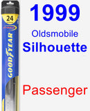 Passenger Wiper Blade for 1999 Oldsmobile Silhouette - Hybrid