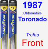 Front Wiper Blade Pack for 1987 Oldsmobile Toronado - Hybrid