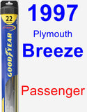 Passenger Wiper Blade for 1997 Plymouth Breeze - Hybrid