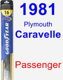 Passenger Wiper Blade for 1981 Plymouth Caravelle - Hybrid