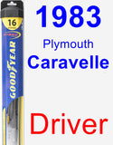 Driver Wiper Blade for 1983 Plymouth Caravelle - Hybrid