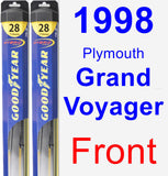 Front Wiper Blade Pack for 1998 Plymouth Grand Voyager - Hybrid