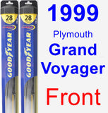 Front Wiper Blade Pack for 1999 Plymouth Grand Voyager - Hybrid
