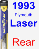 Rear Wiper Blade for 1993 Plymouth Laser - Hybrid